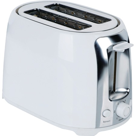 BRENTWOOD APPLIANCES 6-1/2" 2-Slot White Toaster TS-292W